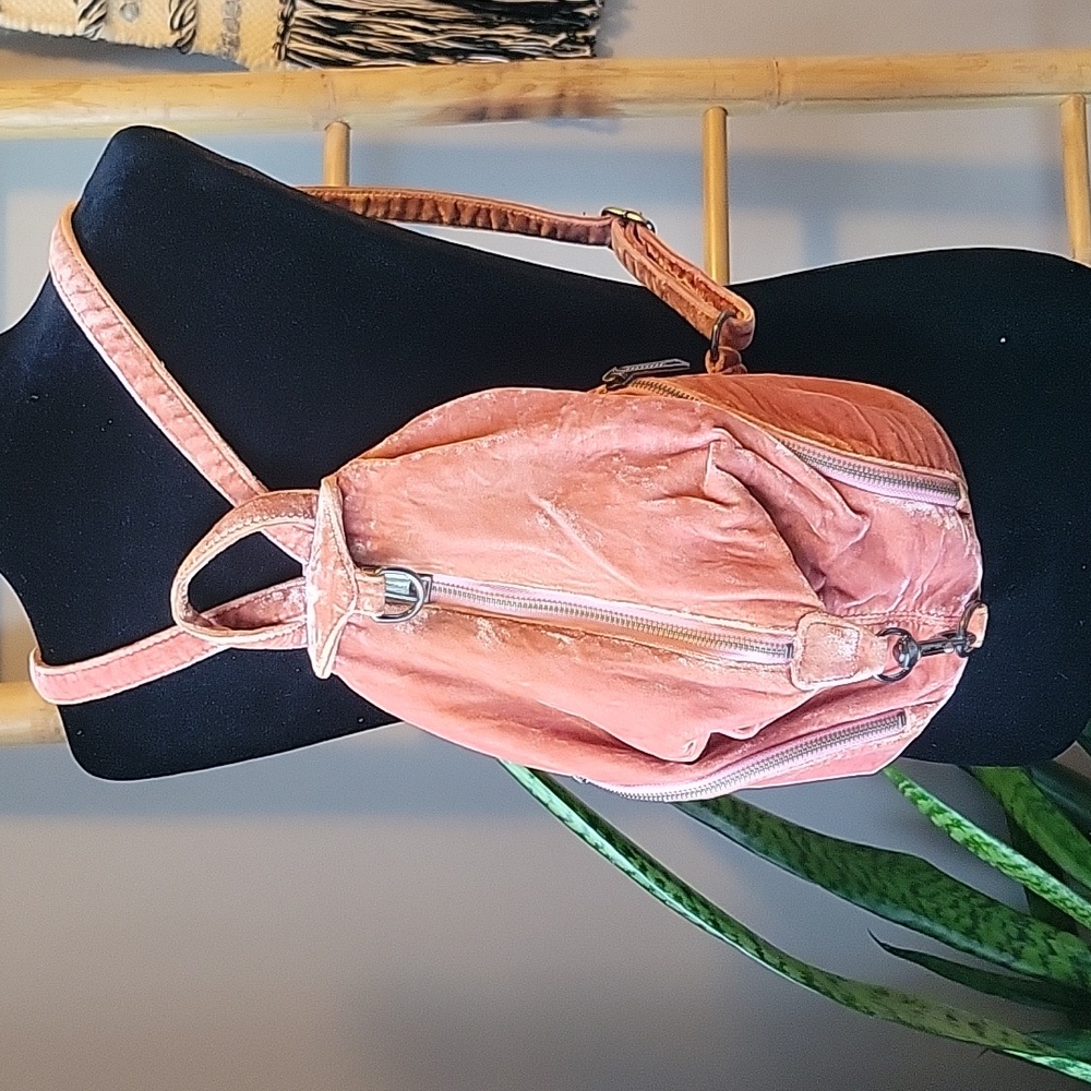 Rebecca Minkoff Mini JULIAN Velvet Backpack